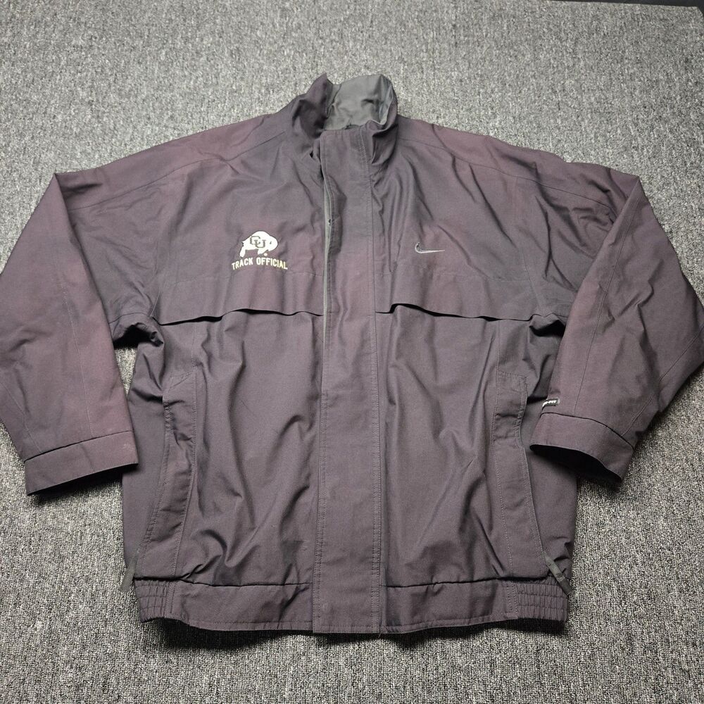 Nike Colorado Buffaloes Storm FIT Jacket Mens Large L Black Windbreaker CU NCAA